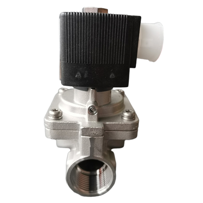 Geniş Sıcaklık Toleranslı Endüstriyel Solenoid Valf Tertibatı Burkert 00222016 00222017 00222018 Tip 6281 Servo Kumandalı Tasarım G1 Bağlantı Ağzı 2/2 NC Paslanmaz Çelik Malzeme EPDM Conta