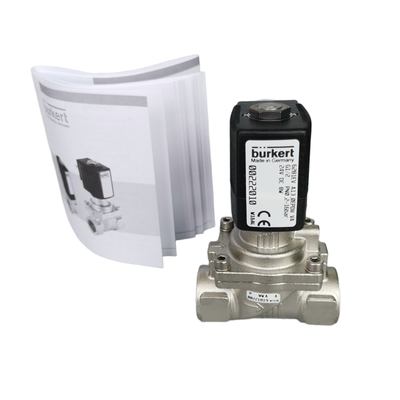 G1 1/2 G2 Kadın Fil Burkert 6281 NO Sıvı Kontrol Birimi 2/2 NO 40.0 FKM Düğüm Mühürü Paslanmaz Çelik Yapı 8W Bobin DC/AC Güç 00228399 00228400 00228401 00228402 00228403 00228404