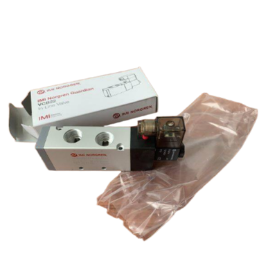 3350 L/min Yüksek Akış NORGREN VCB22D517A-AD213L Solenoid Valf G1/2 24VDC 5/2 Bahar Dönüşü Pnömatik Bobin Valfi IP65 Alüminyum Vücut