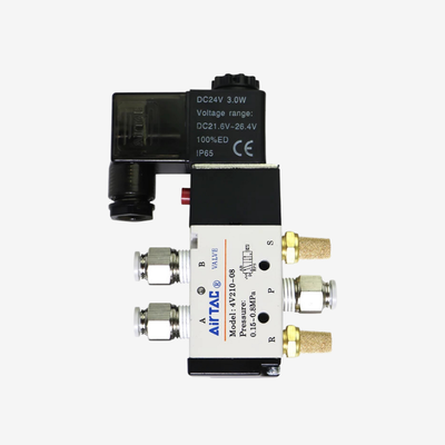 Airtac 4V310-10 Kaydırıcı Bobin Hava Yönlendirme Kontrol Valfi Alüminyum Alaşım Vücut El Yönlendirmesi Büyük Borlu Silindir Kontrolü İçin Yağlama Gerekmez