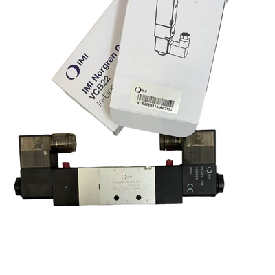 5/3 Kapalı Merkez Solenoid Valf NORGREN VCB22B611A-AB213J G1/4 24VDC Çift Solenoid Konumlandırma Valfi Yüzer Kelepçeleme İçin 5 Port 3 Pozisyon