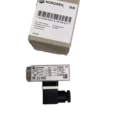 0.5 ila 8 bar Patlamaya Dayanıklı Basınç Anahtarı IMI NORGREN 0880380 G1/4 Dişli Basınç Kilitleme Anahtarı Kimyasal Boru Hattı İçin
