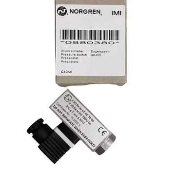 0.5 ila 8 bar Patlamaya Dayanıklı Basınç Anahtarı IMI NORGREN 0880380 G1/4 Dişli Basınç Kilitleme Anahtarı Kimyasal Boru Hattı İçin
