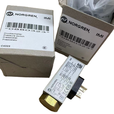 G1/4 Diş 0.5-8bar Basınç Anahtarı NORGREN 0880323 Makine Aleti Sıvı Boru Hattı Basınç Monitörü