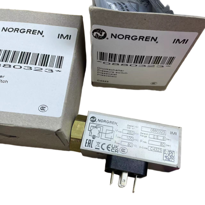 G1/4 Diş 0.5-8bar Basınç Anahtarı NORGREN 0880323 Makine Aleti Sıvı Boru Hattı Basınç Monitörü