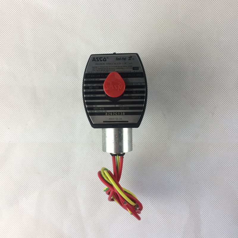ASCO 8262G138 Genel Servis 1/4 "Normal Açık 2/2 Yol Tek Solenoid Valf
