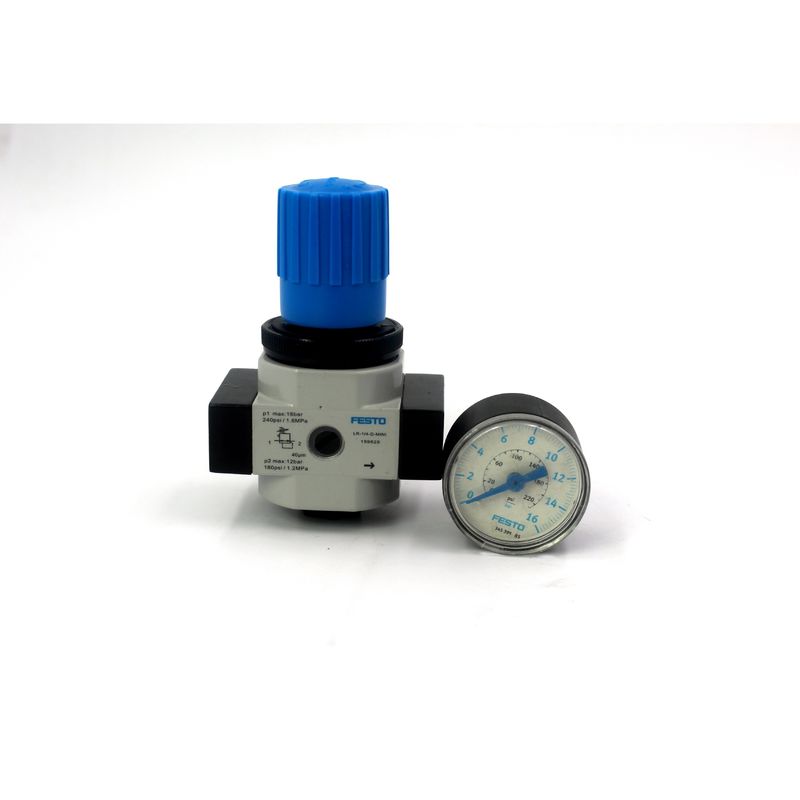 FESTO Çinko Alaşımı LR-3/8-D-MINI 162580 LR-3/8-D-MINI-MPA 8002286 Basınç Düzenleyici Valf Basınç Ölçüsü 0,5-12 Bar