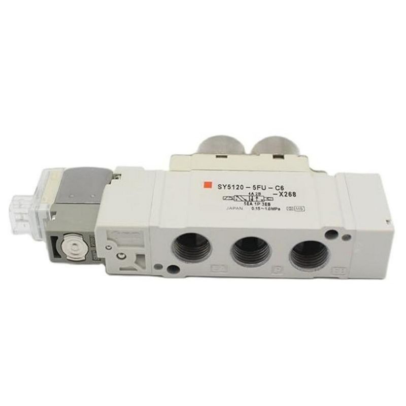 SY5320-5LZD-01 SMC Solenoid Valf 3 Pozisyon Kapalı Merkezi DC24V Port Boyutu 1/8