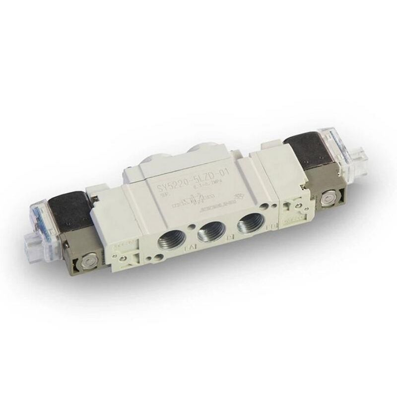SMC SY5120-5LZD-C8 2 Pozisyon Tek dokunuşlı montaj ø8 Pnömatik Solenoid Valf DC24V