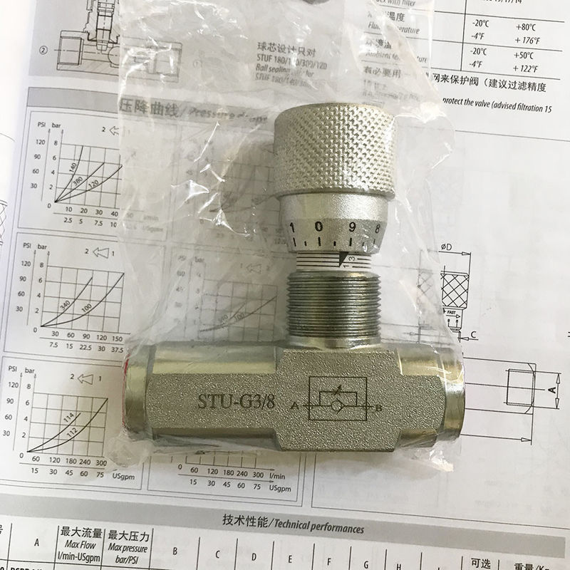 STU-G3/4 STU-NTP3/4 6 inçlik hassas akış kontrol valfi hidrolik gaz valfi