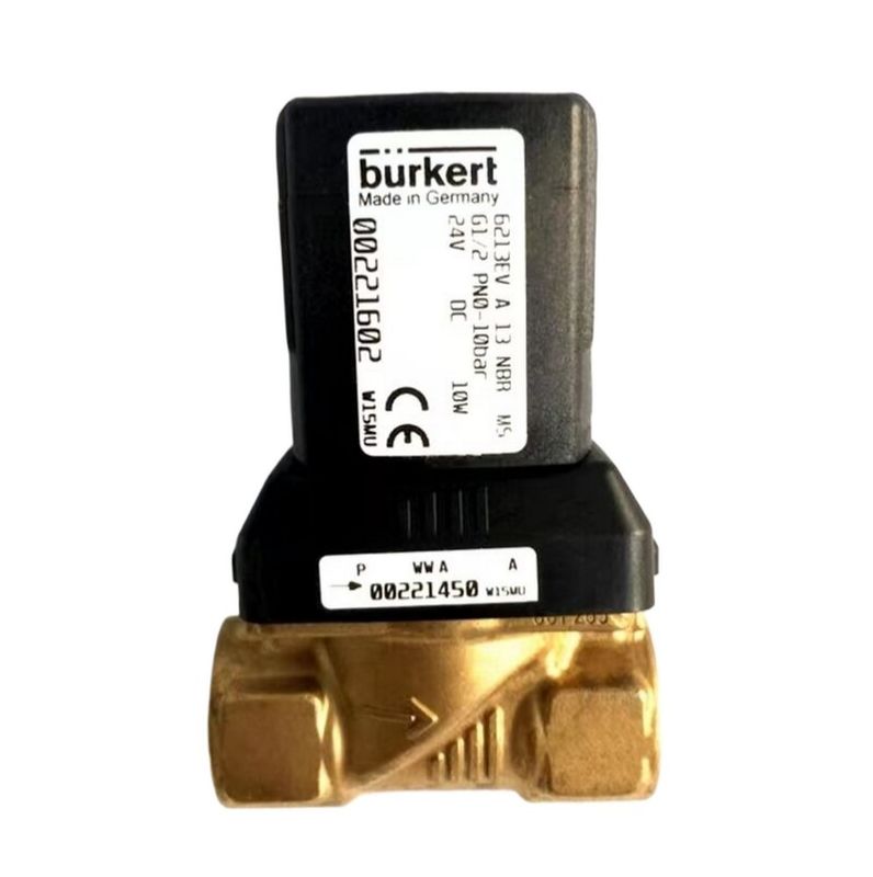 00308506 BURKERT Solenoid Valf G1 2/2 Normalde Kapalı 25 Akış Deliği FKM Kapalı Bakır Valf Vücudu 8W 1-32bar