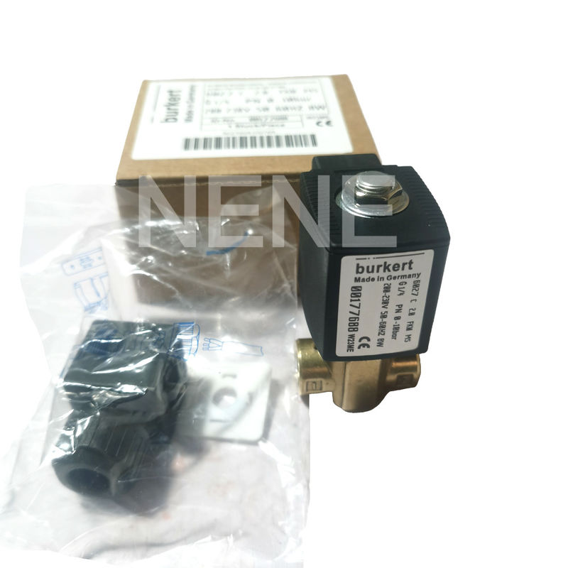 Burkert Solenoid Valve 00134241 6013 Tip Doğrudan Eylemli G1/8-Inch 2.5 Akış Deliği FKM Kapalı Bakır Valf Vücudu 24VAC 8W 0~16bar