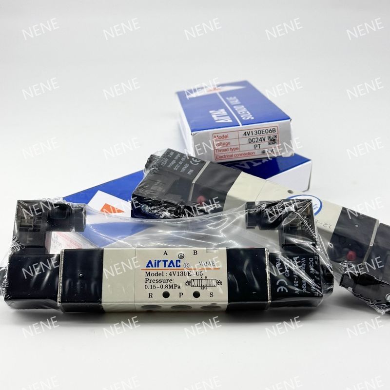 AIRTAC 4V230C-06 Alüminyum alaşım vücut malzemesi Elektromanyetik valf 24VDC 220V Yüksek basınçlı uygulamalar için