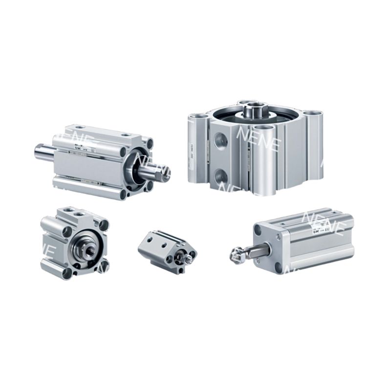 CQ2A12-10DM 12 Silindir Çaprağı 10 Zamanlı SMC CYL Çift Eylemli Tek Çubuklı Kompakt Silindir