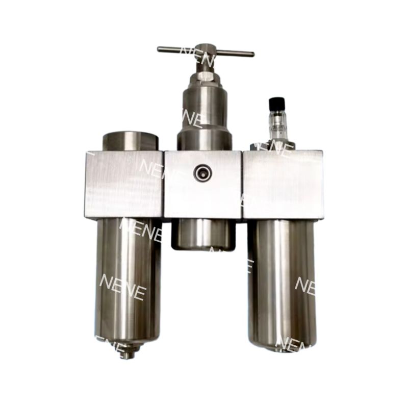 SFSRSL200 Üçlü Set Paslanmaz Çelik SUS316 Pnömatik Filtre Regülatör Yağlayıcı G1/4 Basınç Ayarı