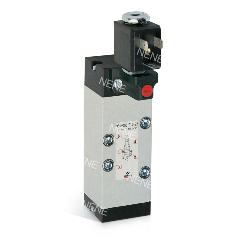 CAMOZZI  951-000-P11-23-G7J Solenoid Valf ISO5599-1 Boyut 1 5/2 yollu, Çift solenoid 230V AC 3.5VA