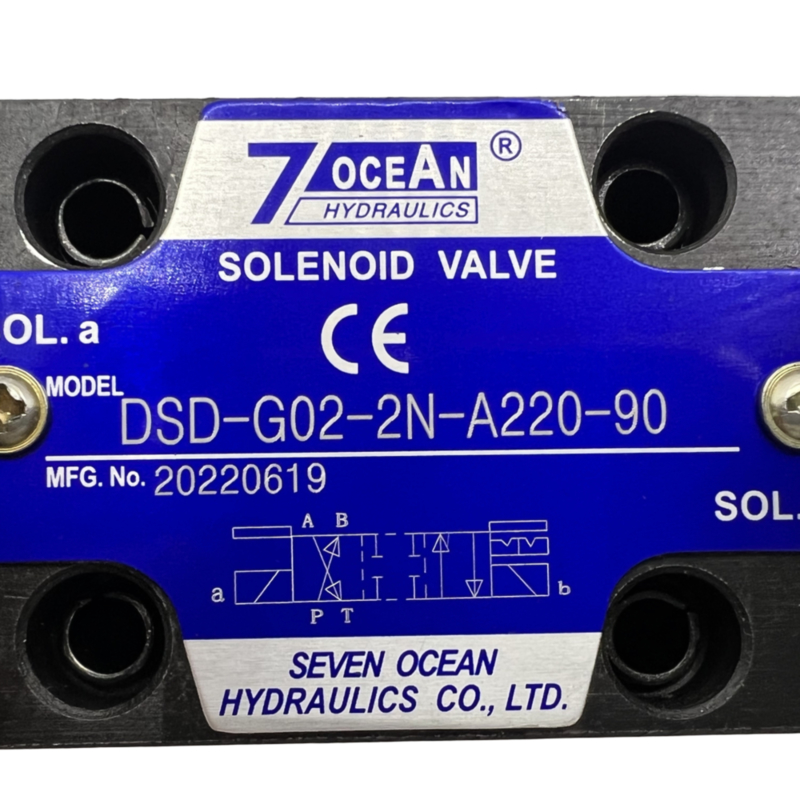 7 OCEAN Pnömatik Solenoid Valf DSD-G02-2N-A220-90 AC220 Voltaj Yön Kontrol Valfi