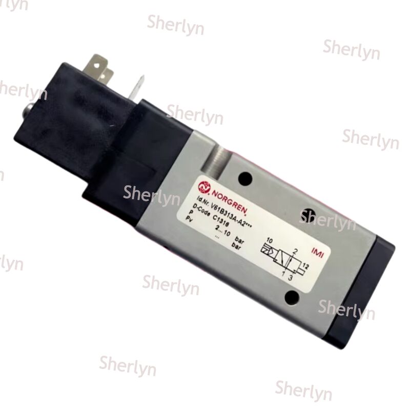 NORGREN V61 Serisi 3/2 NC Valve, Pilot Çalıştırılmış, Tek Solenoid, Uzun Hizmet Ömüri
