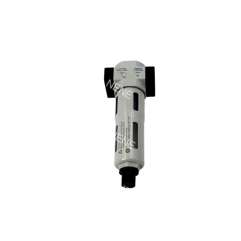 Pnömatik Hava Hattı Filtresi Festo LF-1/8-D-MINI-A 159616 0.5-12 bar G1/8 Çinko Alaşım 40 Mikron FRL Ünitesi Tam Otomatik Tahliyeli Mini Boyut