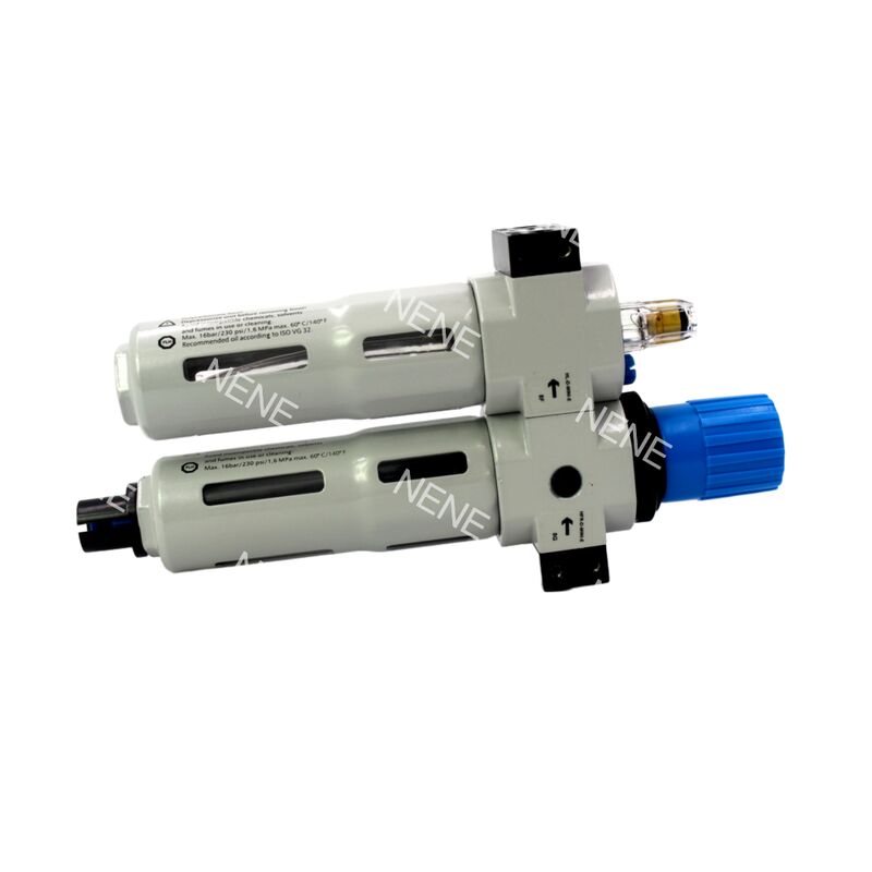 Pnömatik G1/8 0.5-12bar FRC Birimi Festo FRC-1/8-D-MINI-A-MPA 8002270 Çinko Alaşımı 40μm Tam Otomatik Kanama MPA Ölçüsüyle