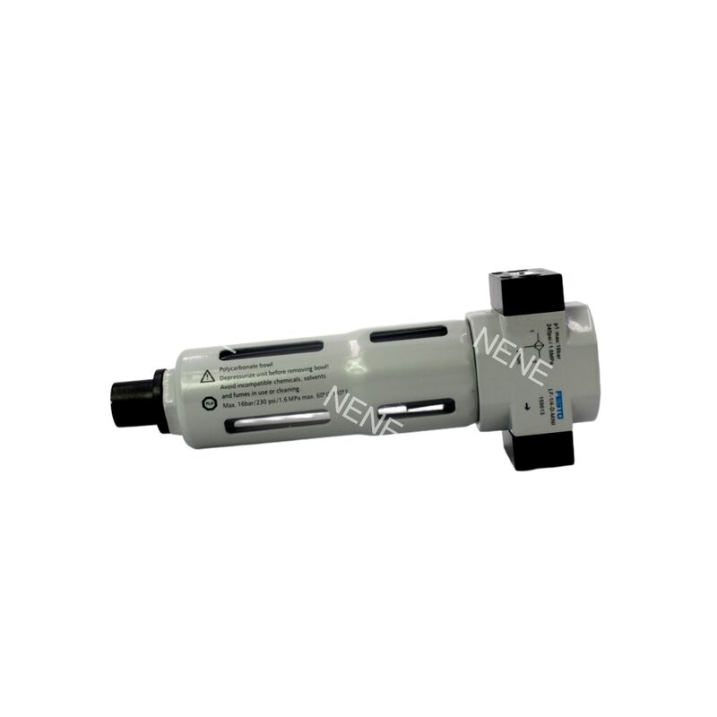 MPA Ölçüsü ile 0,5-7bar Filtre Düzenleyicisi Festo LFR-1/4-D-7-MINI-MPA 8002301 40μm G1/4 El Kanalı Zenk Alaşımı Basınç Ölçüsüyle