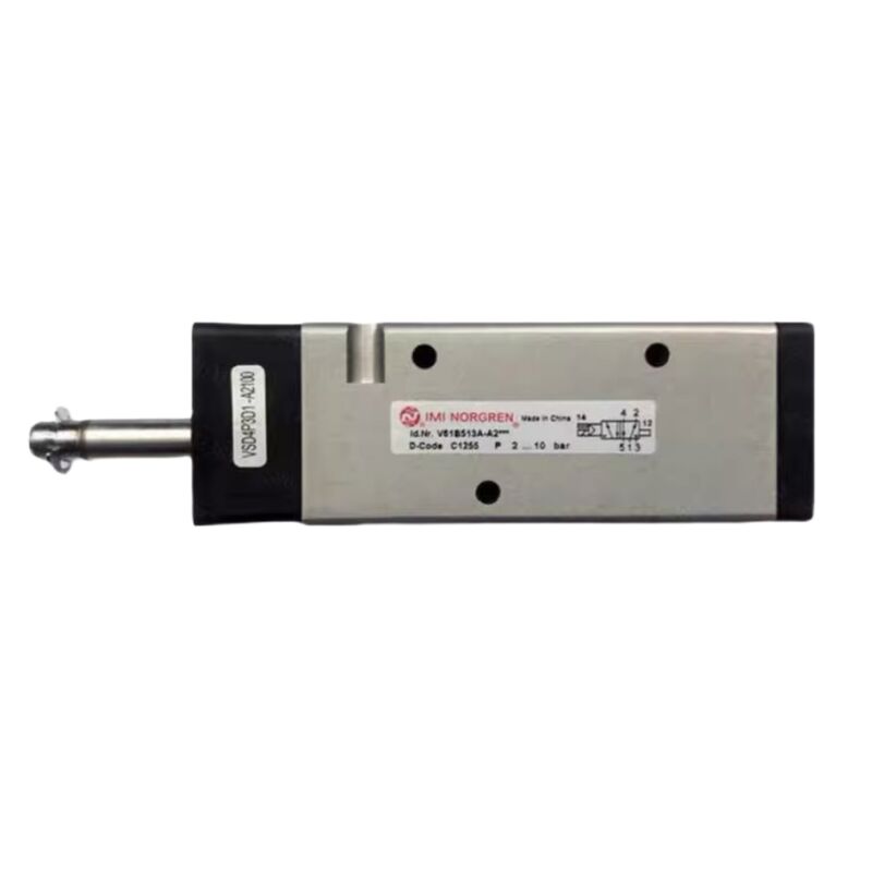Endüstriyel 2/5 yollu hava solenoid valfi V61B317A-A218J Pilotlar tarafından çalıştırılan tip