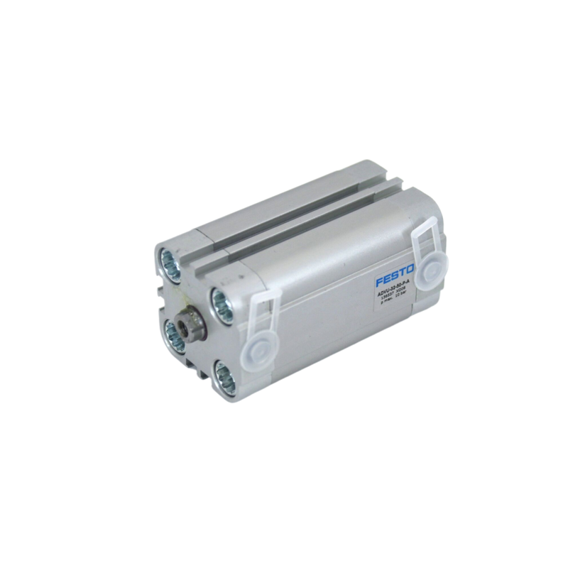 25mm Bor 5mm Stroke FESTO ADVU-25-5-P-A 156522 İç iğne parçalar için kompakt pnevmatik doğrusal silindir M5 Port çift eylemli manyetik piston ISO 6432