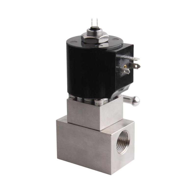 8.7BAS080B01 Paslanmaz Çelik 304 Gövde Malzemesine ve 1/8'' Bağlantı Noktasına Sahip 2/2 Yollu Pnömatik Solenoid Valf