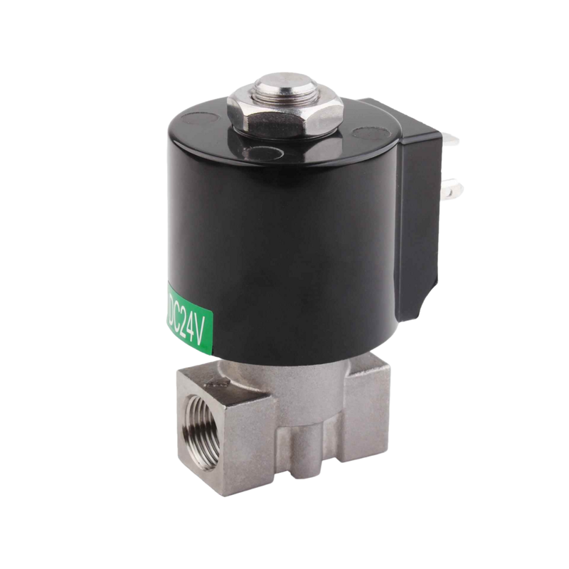 8.7AAS030B 3mm Açıklık Boyutu 2 Yolu Solenoid Valf NC Port Boyutu 3/8 1/4 3/8 Paslanmaz Çelik 304 Vücut Malzemesi