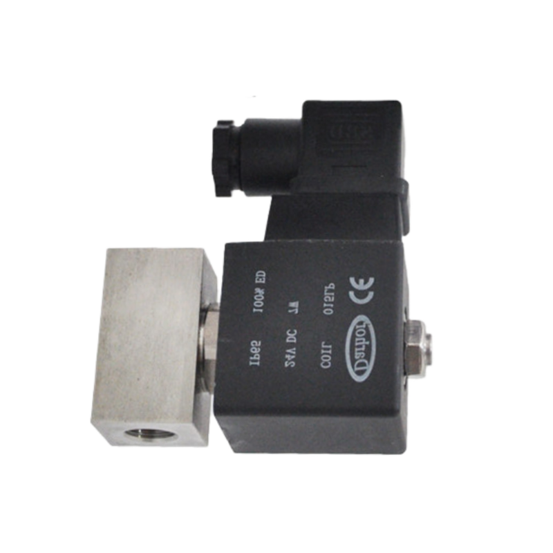 Paslanmaz çelik 304 gövde malzemesi 1/4 3/8 Port Boyutu 2mm Açıklık Boyutu 2 Way NC SH-020ES Su valfi 12VDC