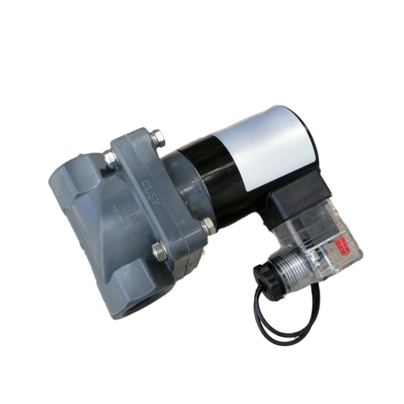 CPVC Beden Malzemesi Port Boyutu 1'' FF1C25B25 Su Valfı FKM Mühürlenme Malzemesi Açıklık Boyutu 25mm 2/2 Yolu NC
