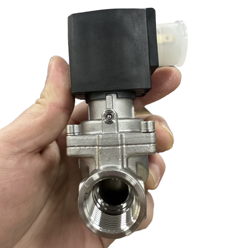 Yüksek sıcaklıkta ağır işlevli işlem Burkert Solenoid Valve 00323986 00323987 00323988 00323989 Tip 6281 2/2 NC Servo Destekli Manual Override G1 1/2 G2 Port 40.0 Akış Açığı FKM Mühür