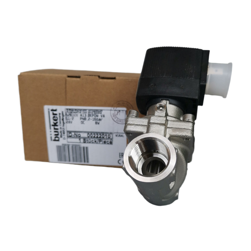 G1 1/2 G2 Kadın Fil Burkert 6281 NO Sıvı Kontrol Birimi 2/2 NO 40.0 FKM Düğüm Mühürü Paslanmaz Çelik Yapı 8W Bobin DC/AC Güç 00228399 00228400 00228401 00228402 00228403 00228404