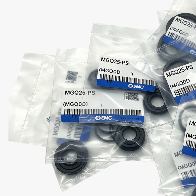 SMC MGQ16-PS Kompakt Kılavuz Silindir Mühür Tamir Kütesi NBR MGQ16 için Piston Çubuk Mühürleri 16mm Bor Double Acting Pneumatic Guide Silindir Tamir Temizlik