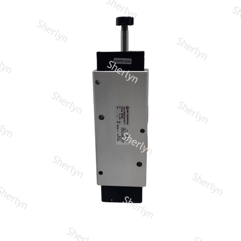 Endüstriyel Pnömatik 5/2 Yollu Pilot Solenoid Valf V63D513A-A213J, NORGREN V63 Tek Solenoid Yay Geri Dönüşlü Valf