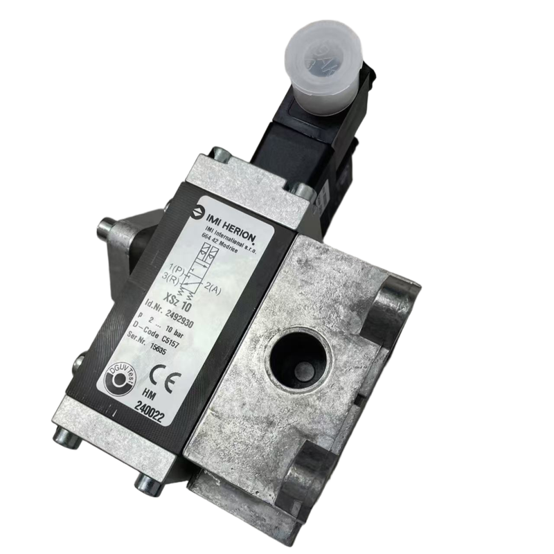 G1/2 24V DC IMI Herion Emniyet Valfi IMI Norgren 2492930.3052.024.00 Pnömatik Aşırı Basınç Koruma Valfi Pres Makinesi İçin