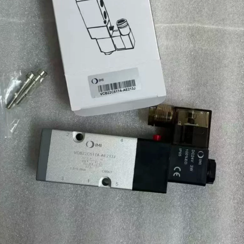 G1/4 24VDC Norgren VCB22C517A-AE219J Pneumatic Solenoid Valve for Production Line Cylinder Actuation