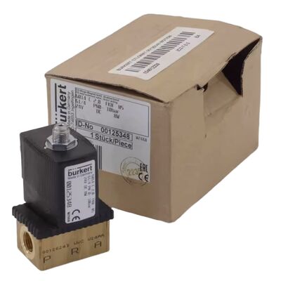 Burkert 6013 Tip 2/2 NC Solenoid Valf 00134241, G1/8 Fil, 2.5 Akış Açığı, FKM Diyafragma, Bakır Konut, 24V AC, Çalışma Basıncı 0 ~ 16bar