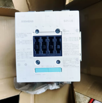 3RT1054-6AF36 Motor kontrolü ve otomasyonunda elektrikli anahtarlama için tasarlanmış evrensel bobine sahip 25 ila 60 derece Sıfır Döner Döner bobinli kontaktör