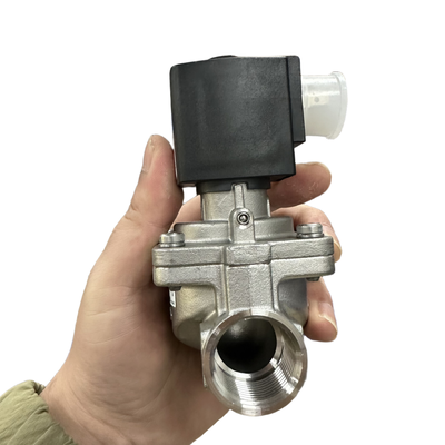 Burkert Tip 6281 Yüksek Sıcaklığa Dayanıklı Solenoid Valf 00322535 00322536 00322537 00322538 00322539 00322540 G1/4 G3/8 Dişli 2/2 Normalde Kapalı Paslanmaz Çelik Gövde FKM Conta 10.0 Akış Deliği