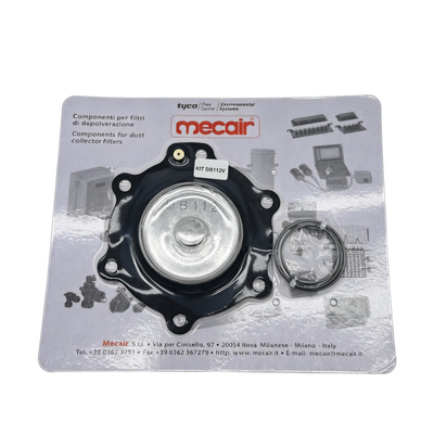 Mecair Toz Giderme Solenoid Darbeli Vana Bakımı İçin Tam Diyafram Yay Tertibatı DB112 FKM Kauçuk Sızdırmazlık Kiti Satış Sonrası Yedek Parça, Uyumlu Vanalar VNP/VEM212, VNP/VEM312, VNP/VEM412